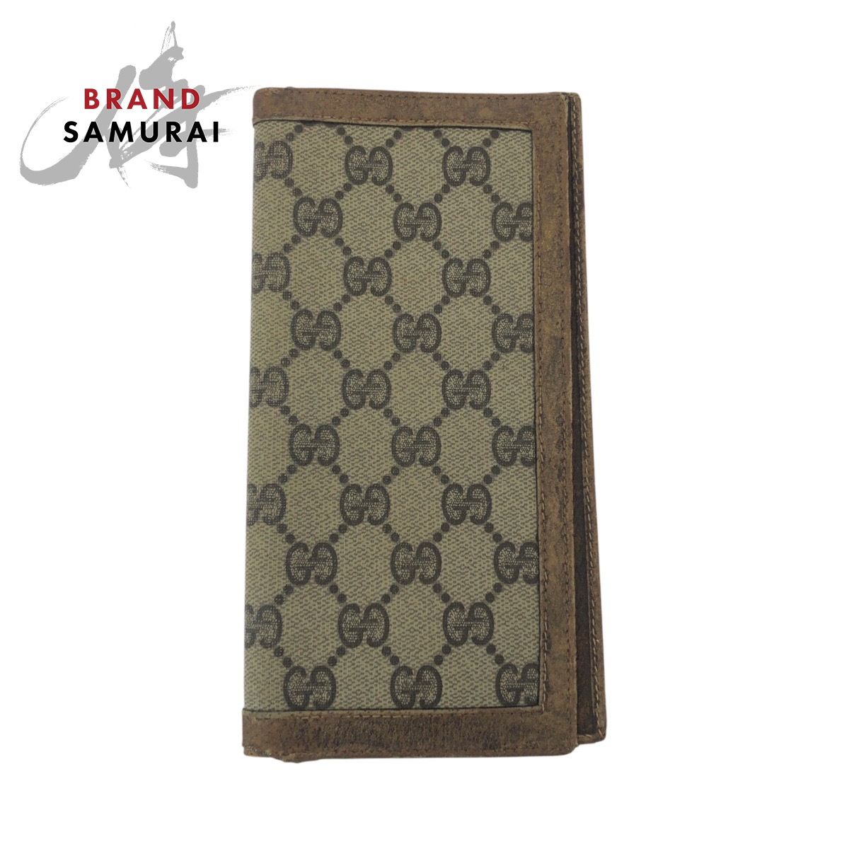 GUCCI グッチ ベージュ ブラウン GGスプリームキャンバス 長財布 お