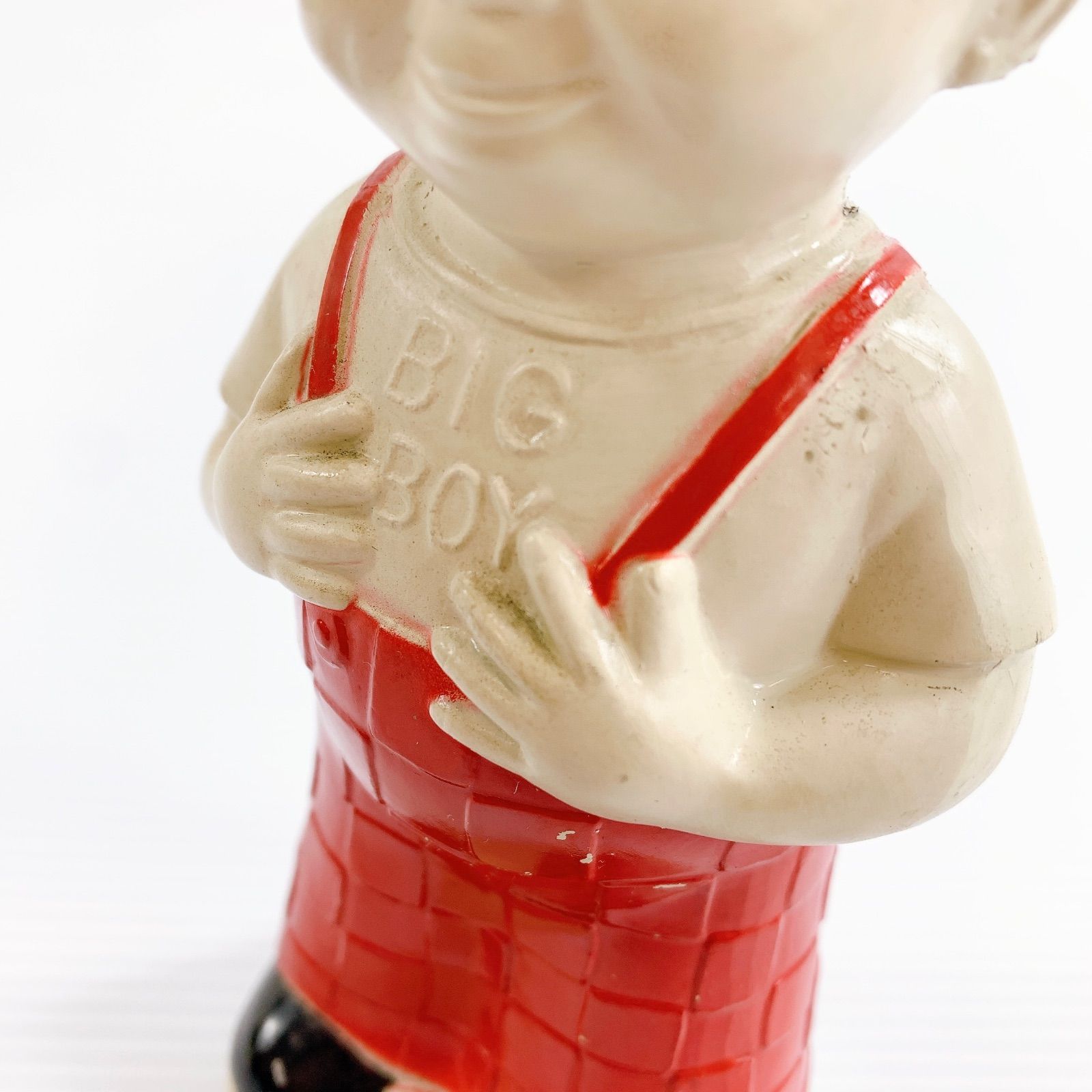 H-257 BIG BOY ビッグボーイ 貯金箱 フィギュア レッド 中古 コイン