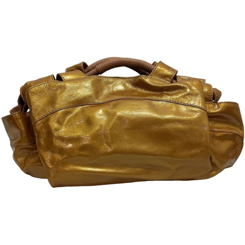 LOEWE ロエベ アナグラム ナッパアイレ ゴールド パテント(エナメル