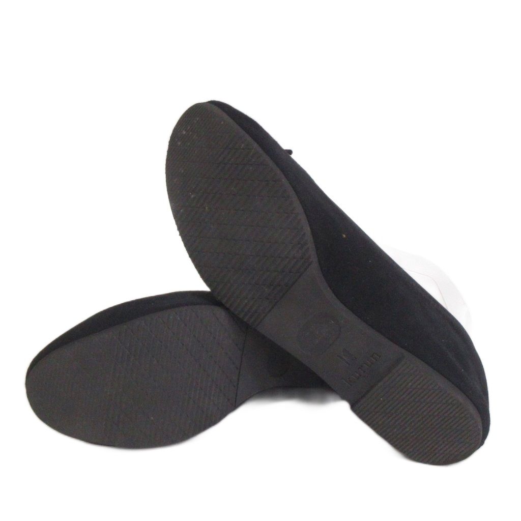 クルン トウキョウ Kurun Tokyo バレエ シューズ 黒 ブラック 24.5 靴