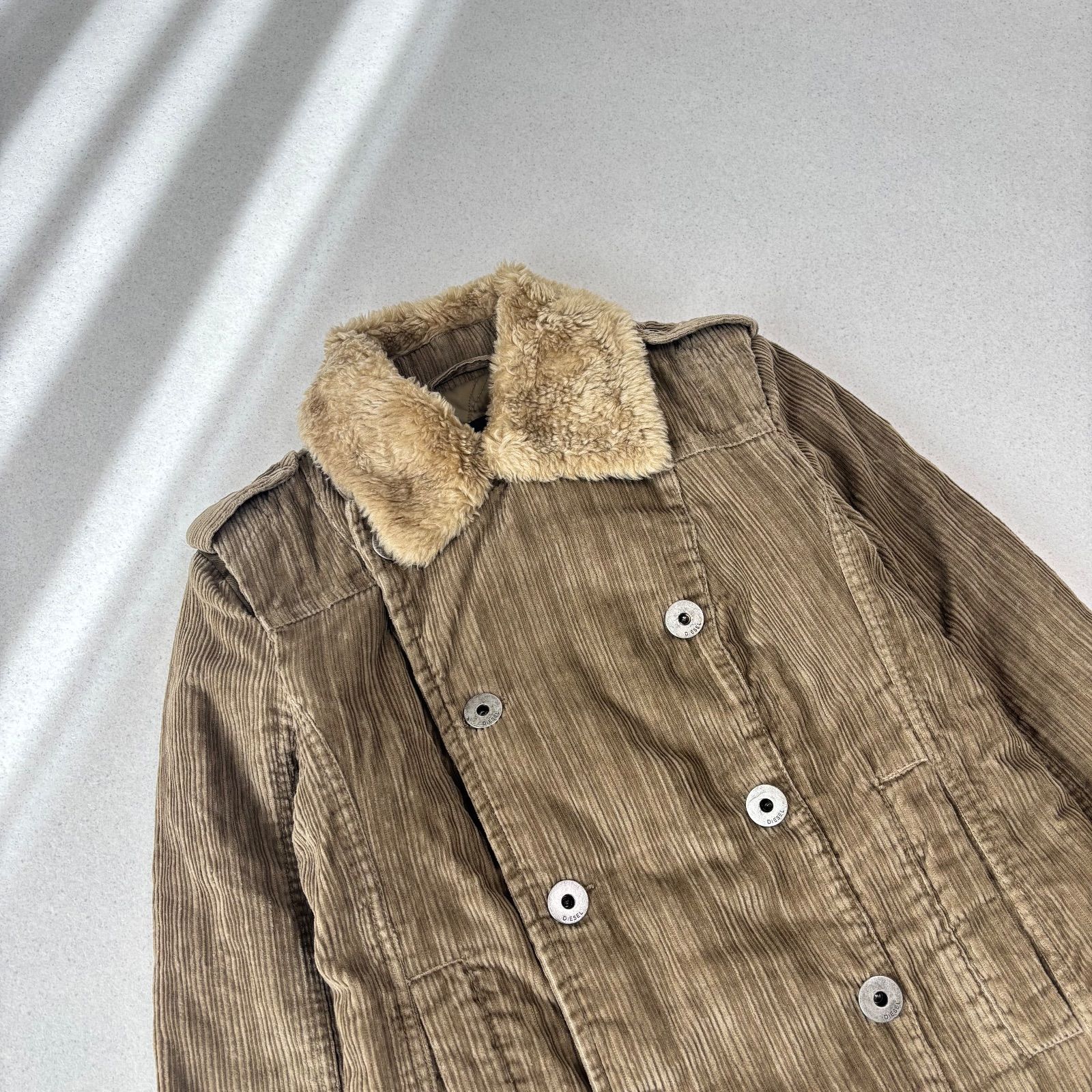 y2k 00s DIESEL コーデュロイジャケット　ライダース　異素材　短丈 y2k 00s DIESEL コーデュロイジャケット ライダース 異素材 短丈