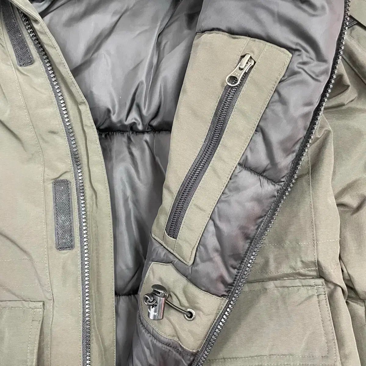 DICKIES(ディッキーズ) カーキ ダウンジャケット ロング丈 