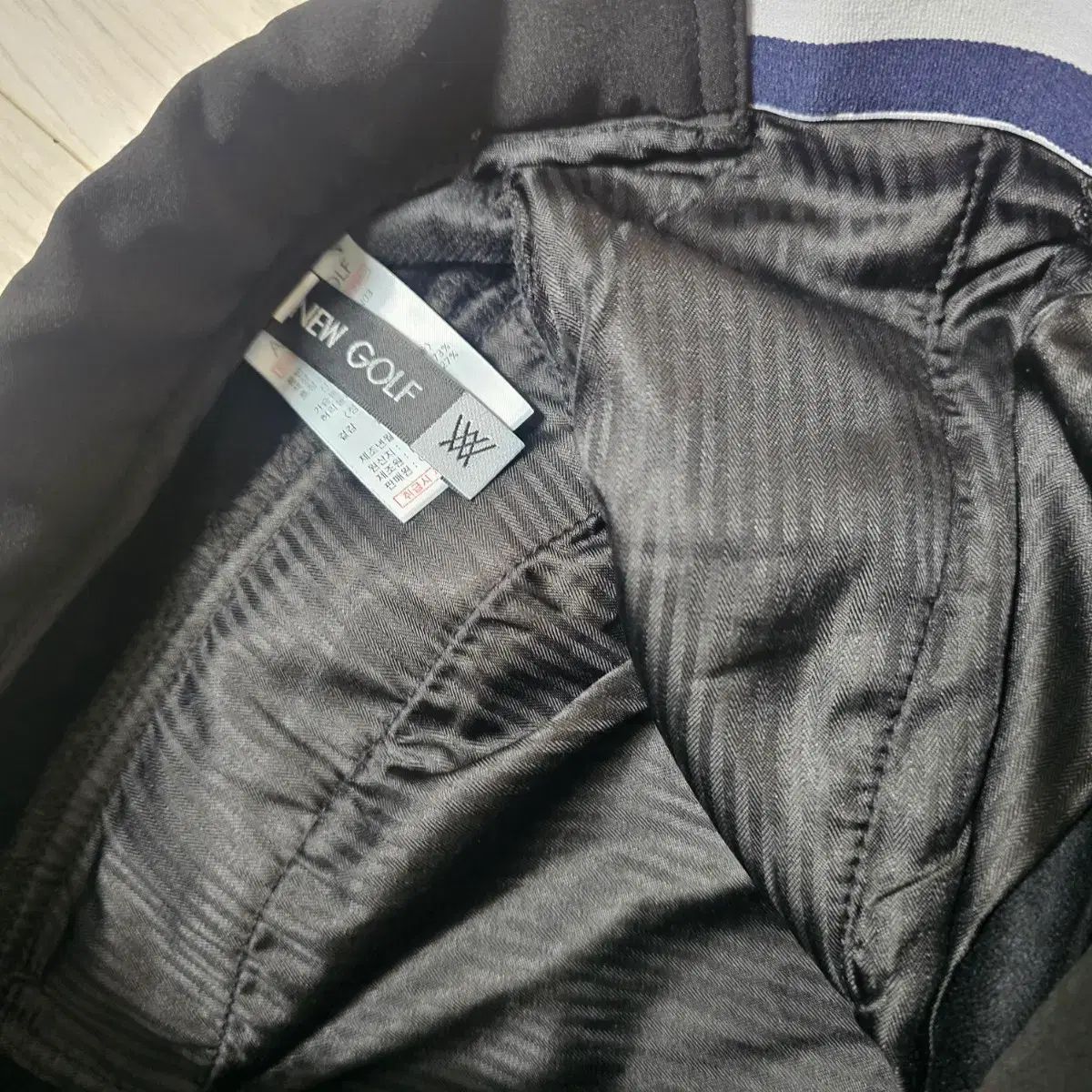 メンズ 31 32 ゴルフウェア A ブラック 真冬用 裏起毛