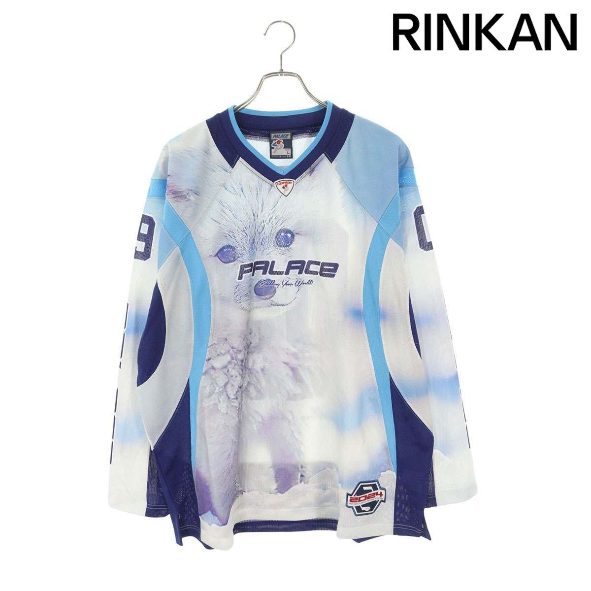 パレス BUILDING YOUR WORLD HOCKEY JERSEY ナンバリングホッケー長袖カットソー メンズ L