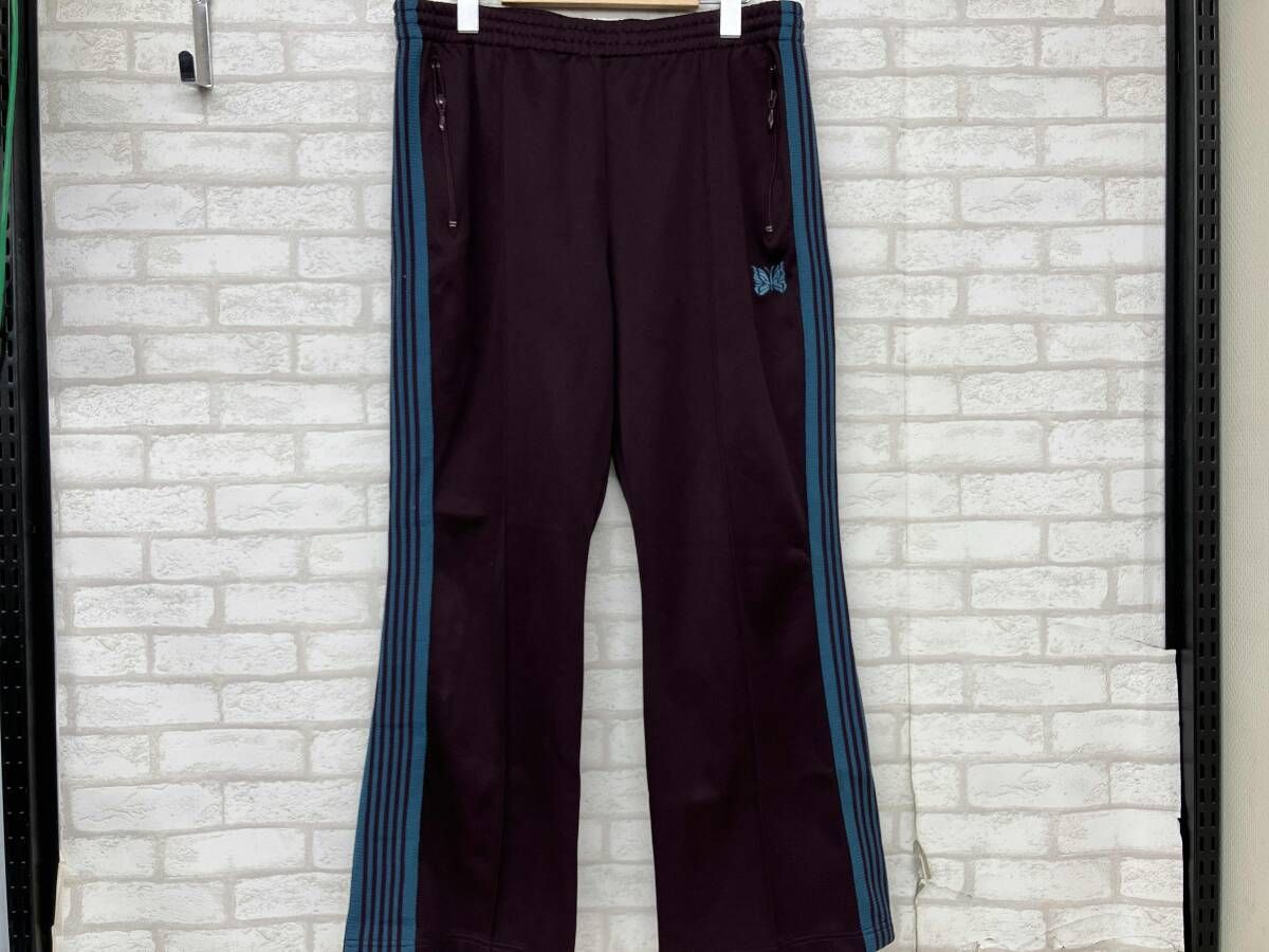 NEEDLES GL 218 BOOT CUT TRACK PANT ニードルズ ブーツカット トラックパンツ ボルドー ターコイズ メンズ L