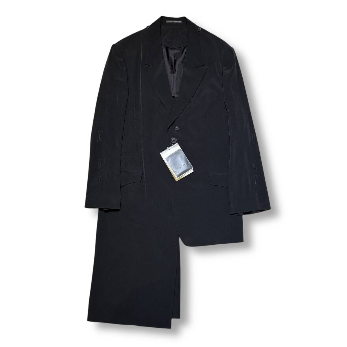 25 ss YOHJI POUR HOMME TA TUXEDO COLLAR JACKET HP J 20 500 サイズ2 ブラック ヨウジヤマモトプールオム