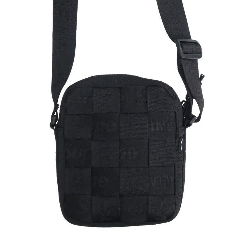 シュプリーム 24SS Woven Shoulder Bag Black ウーブンショルダー 