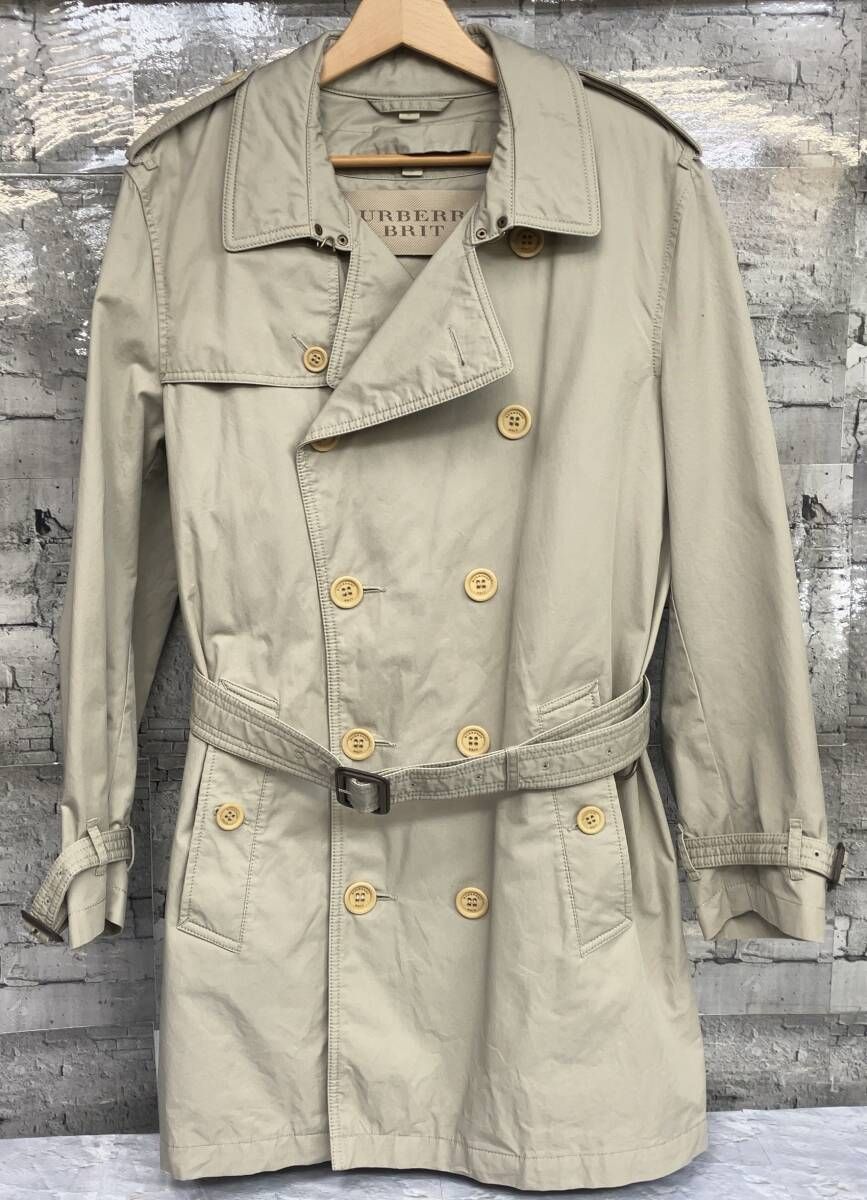 BURBERRY バーバリー BRIT トレンチコート フランネルライナー付き サイズL ベージュ