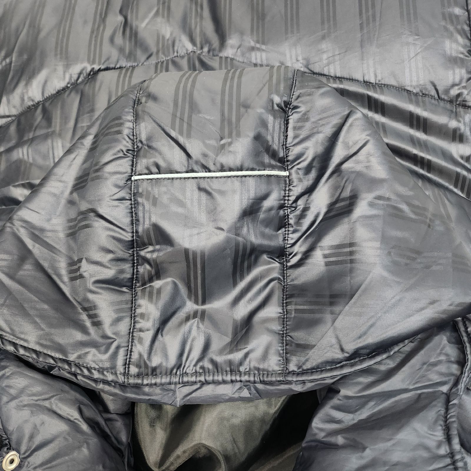 adidas ベンチコート ダウン ロング CLIMAPROOF サイズO ネイビー系