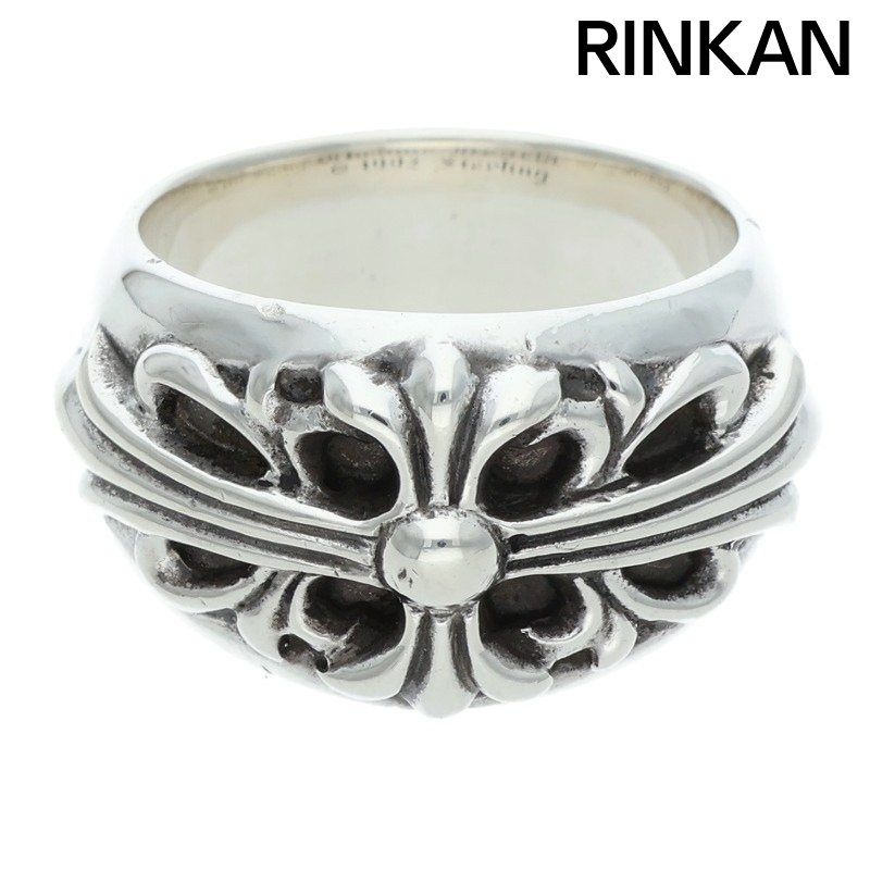 クロムハーツ FLRL CRS フローラルクロス シルバーリング メンズ 19号