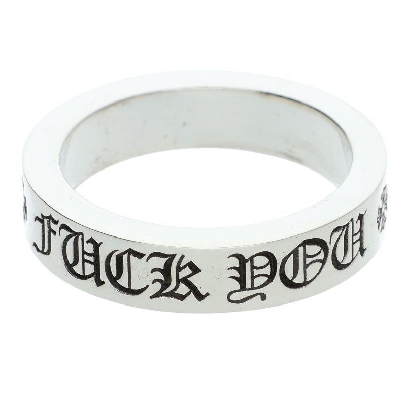 クロムハーツ 6 mm SPACER FUCKYOU mmスペーサーファックユー シルバーリング メンズ 25 5号