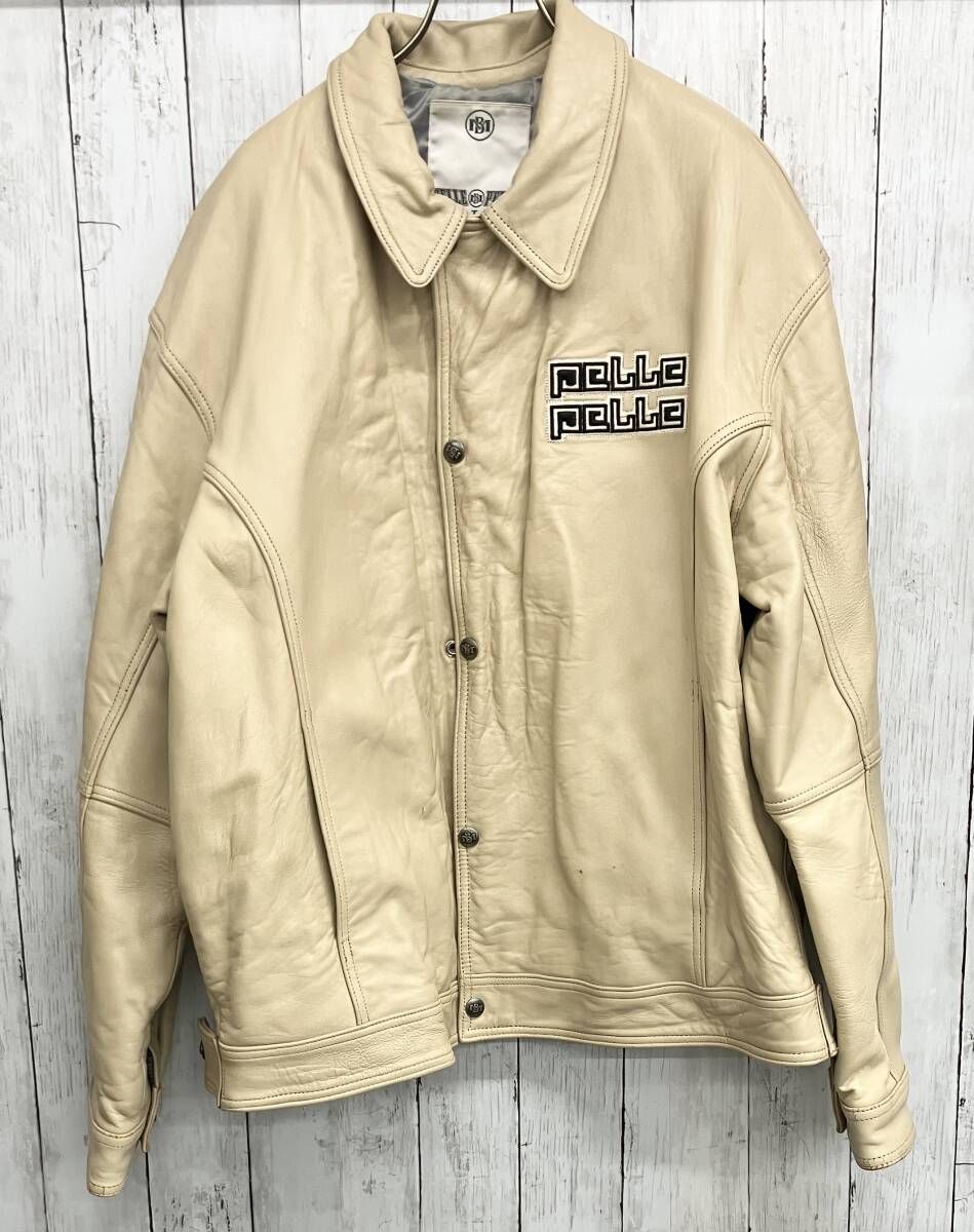 pellepelle　ペレペレ　ウール　ブルゾン　ジャンバー　XL PELLE PELLE レザージャケット ペレペレ ブルゾン size XL - メルカリ