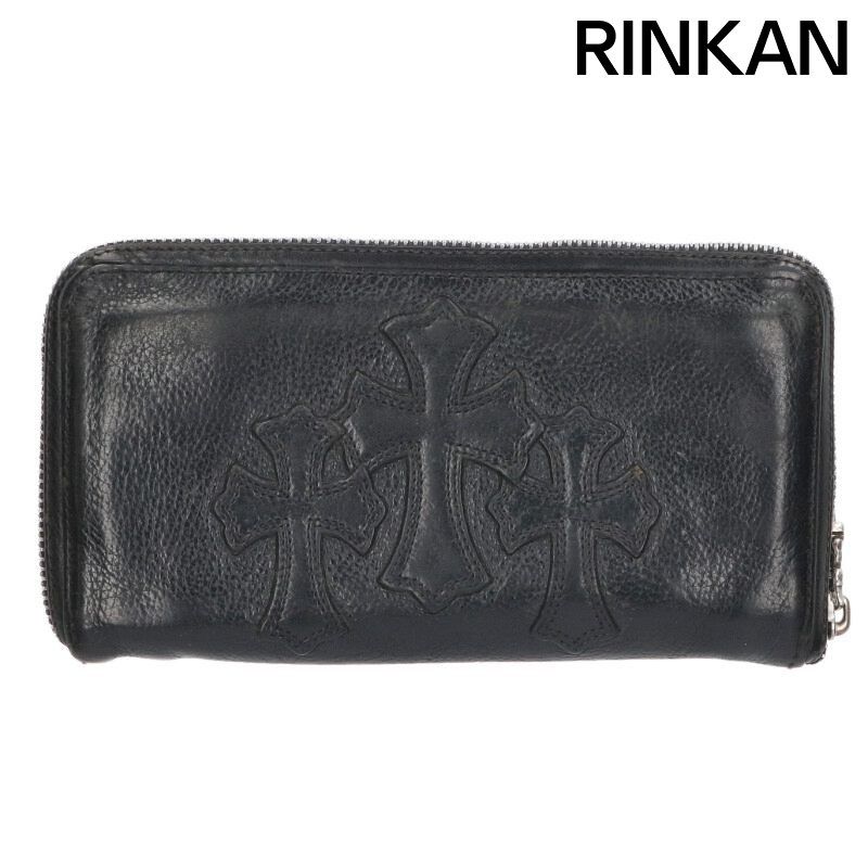 クロムハーツ REC F ZIP 3クロスラウンドジップレザーウォレット財布