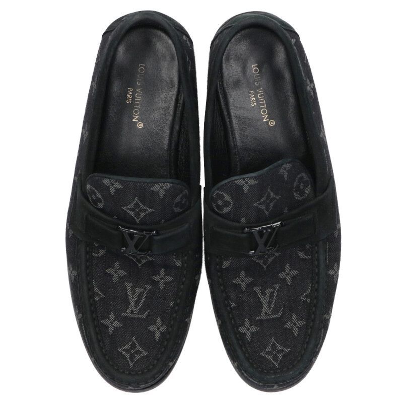 ルイヴィトン メジャー モノグラムデニムローファーシューズ メンズ