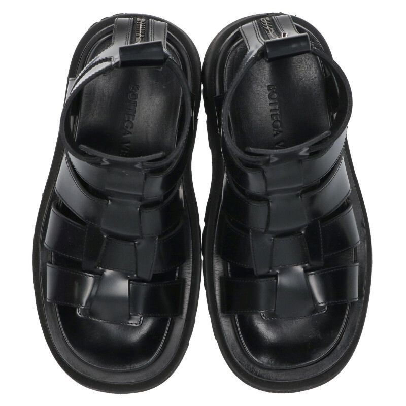 ボッテガヴェネタ グラディエーターレザーサンダル レディース 36