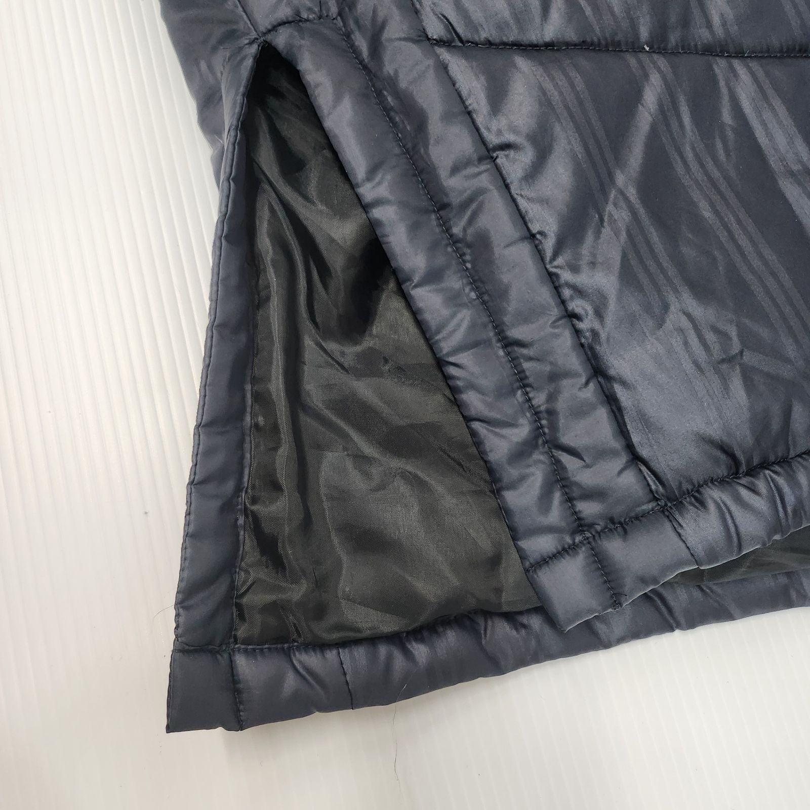 adidas ベンチコート ダウン ロング CLIMAPROOF サイズO ネイビー系