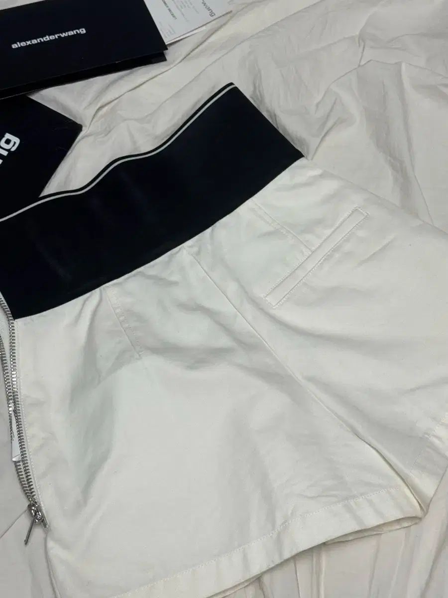 アレキサンダーワン ロゴサファリショーツ ホワイト サイズ0楽天市場