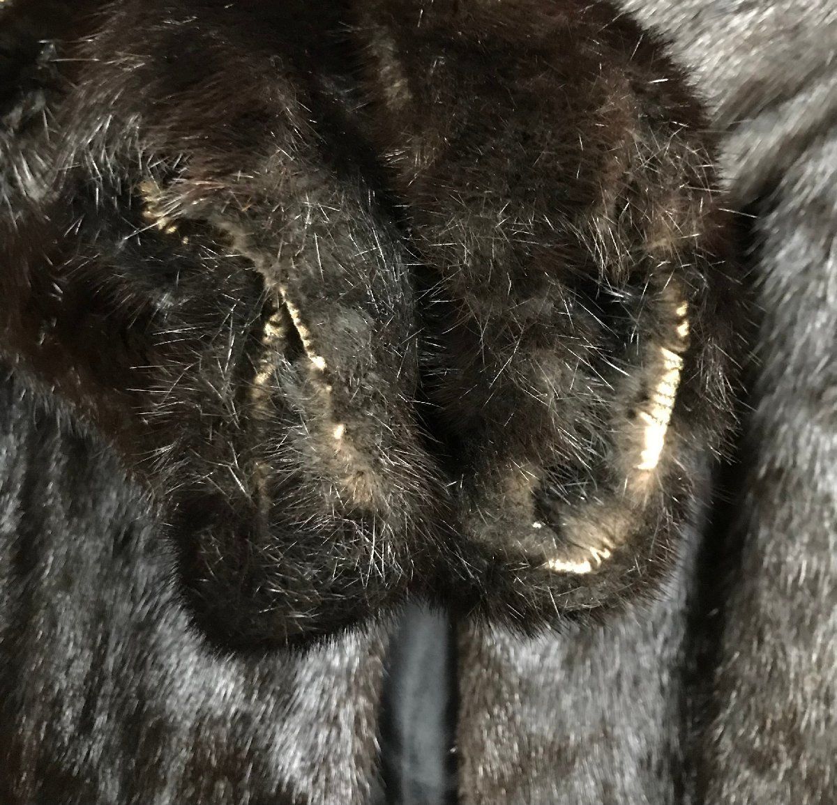 ZHV01 MOONBAT FUR FLASH 毛皮コート ミンク ハーフコート ダーク