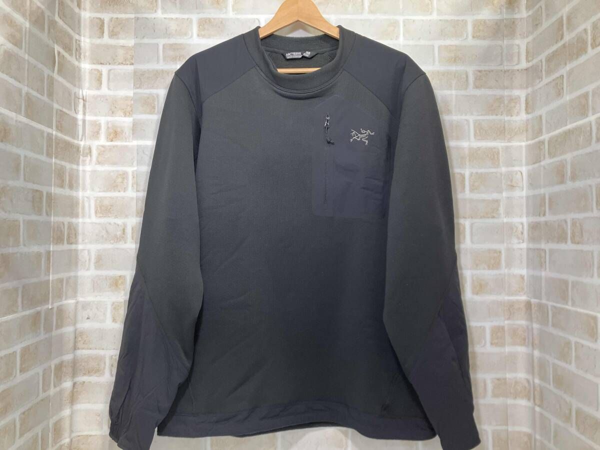 メンズ 長袖 ARC'TERYX アークテリクス KONSEAL CREW M ブラック サイズM