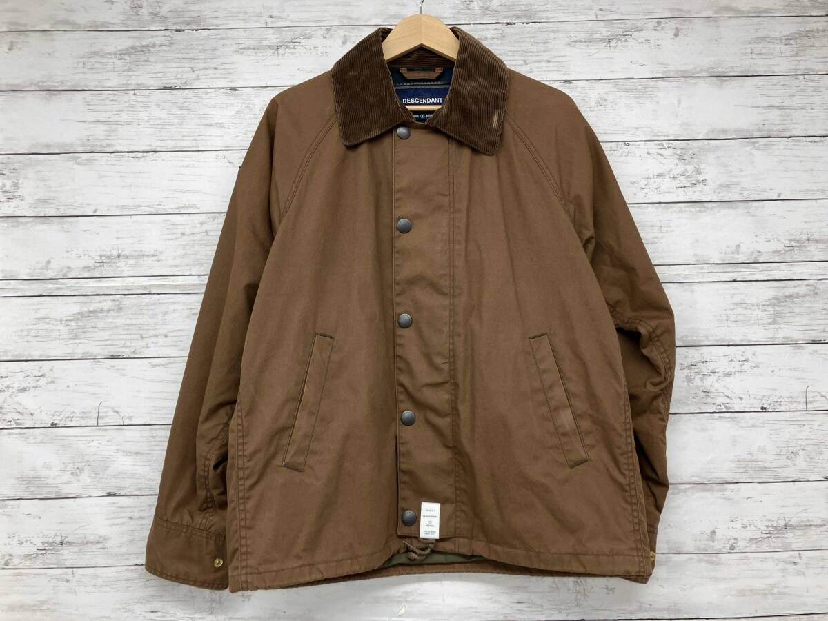 DESCENDANT／ブルゾン／GAME SOUTIENCOLLAR COAT／ブラウン／Mサイズ