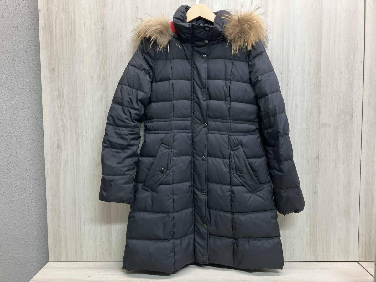 CREST BRIDGE クレスト ヴィレッジ ダウンコート 55 c 33-861-09 フード着脱可 サイズ40 ブラック