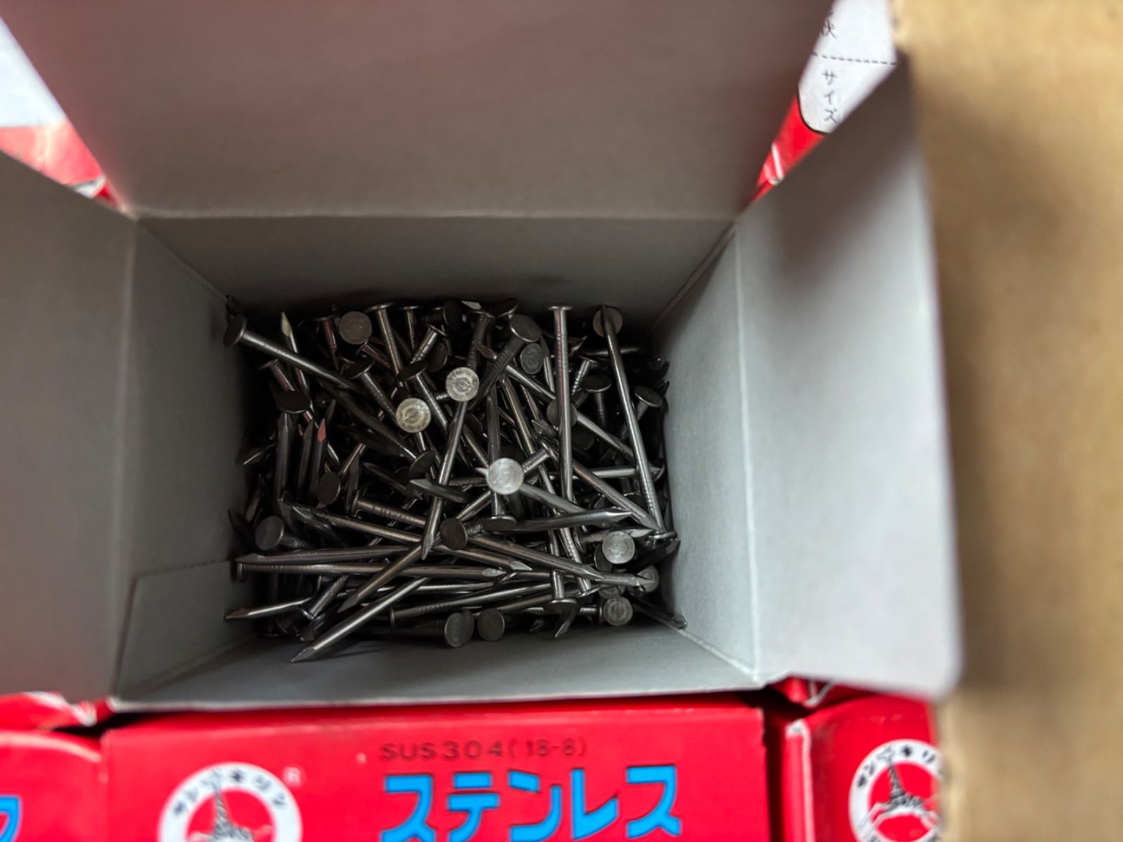 オノダネイル サンキリン 平頭 18-8 ステンレス SUS 304 ネイル 小箱25箱セット まとめて 箱