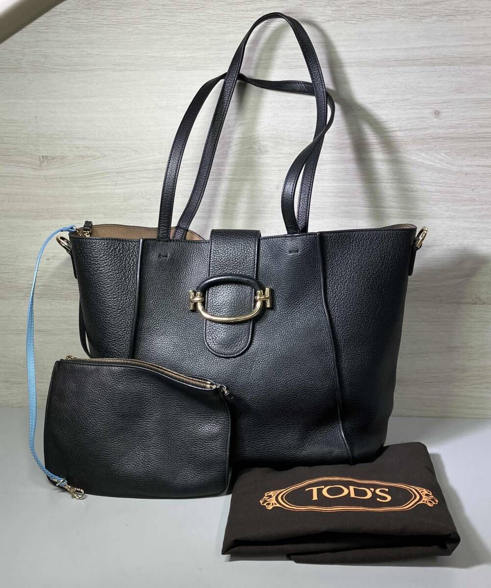 TOD S トッズ トートバッグ ダブルTリング ショルダー