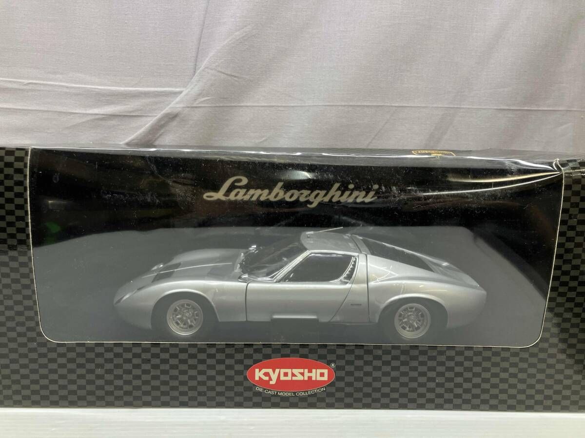 みKYOSHO 1 18 MIURA P 400 SV LIMITED EDITION Silver 京商