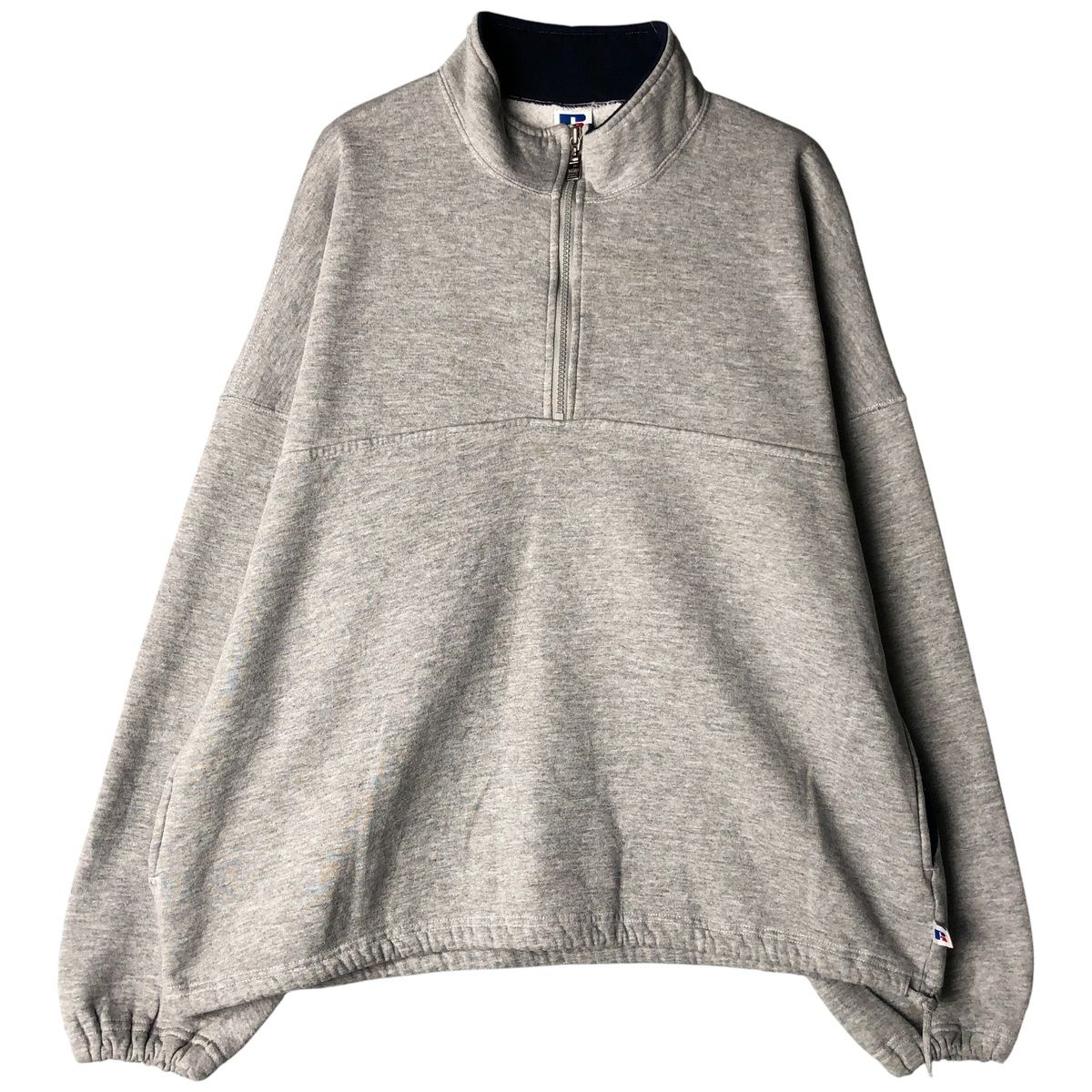 古着 90年代 ラッセル Russell ハーフジップスウェットシャツ