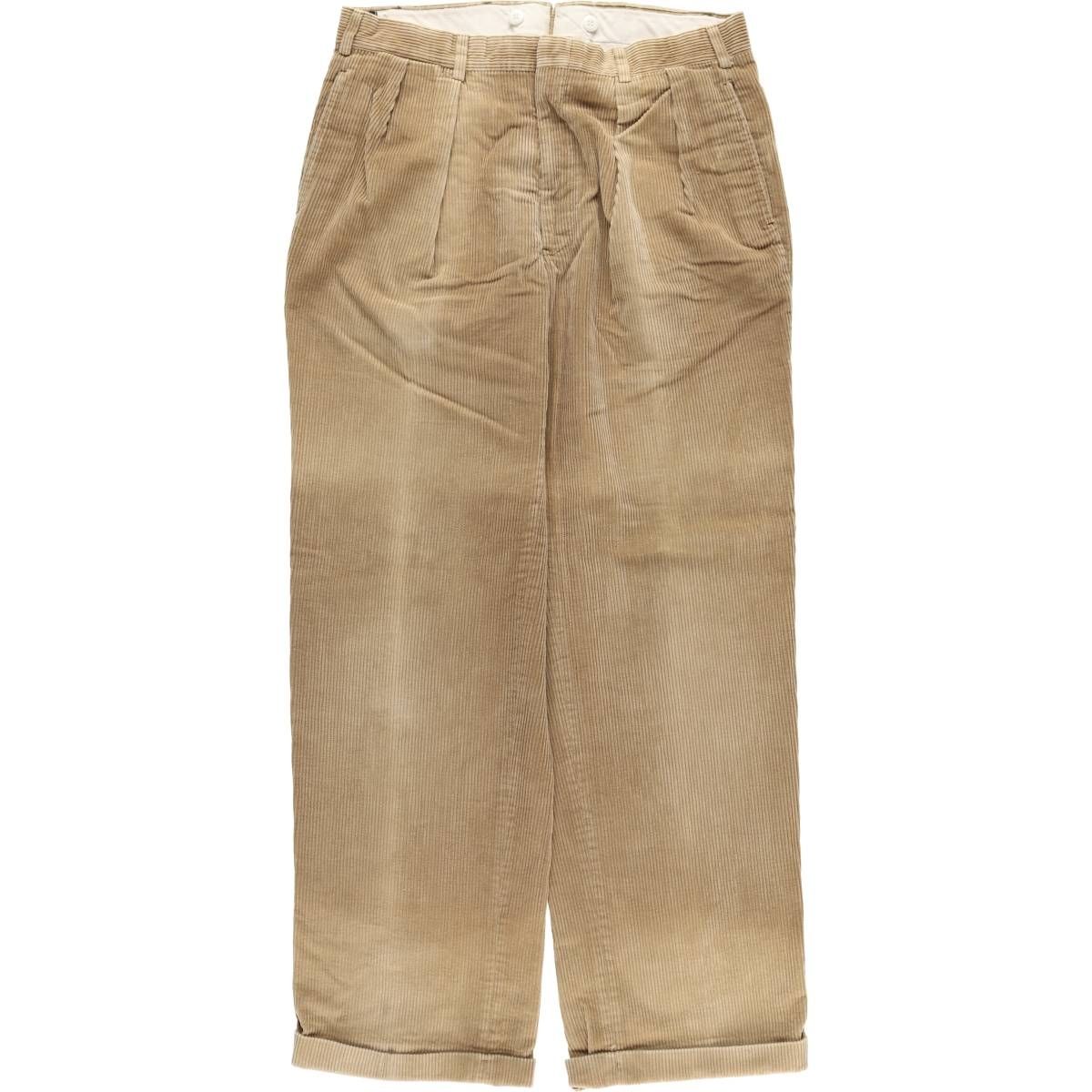 古着 ブルックスブラザーズ Brooks Brothers ツータック コーデュロイパンツ メンズw 35相当|eaa 599187