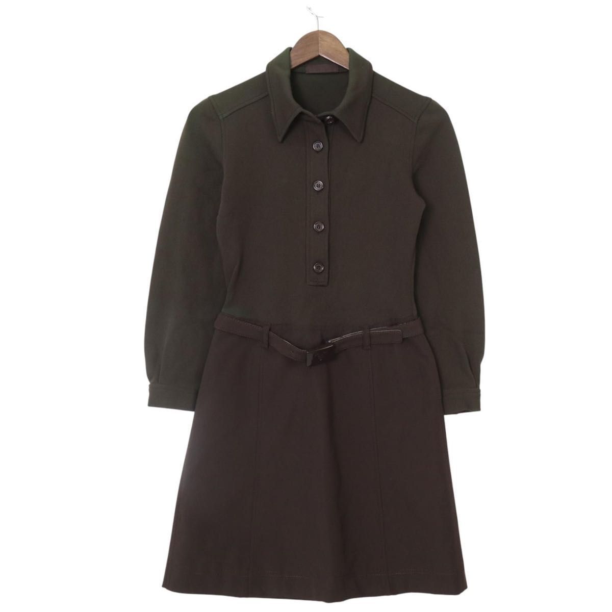 PRADA/プラダ、ワンピース、ベルト付き、ブラックフォーマル、40S PRADA/プラダ、ワンピース、ベルト付き、ブラックフォーマル、40S