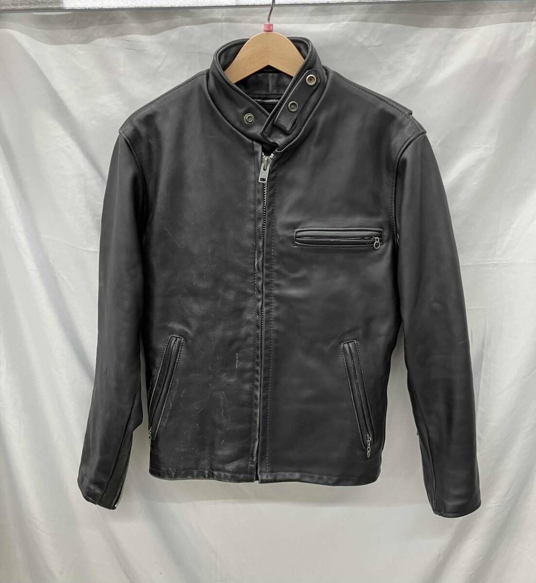 schott レザージャケット　ビンテージ　サイズ36 SCHOTT/レザージャケット/ブラック/サイズ36 - メルカリ