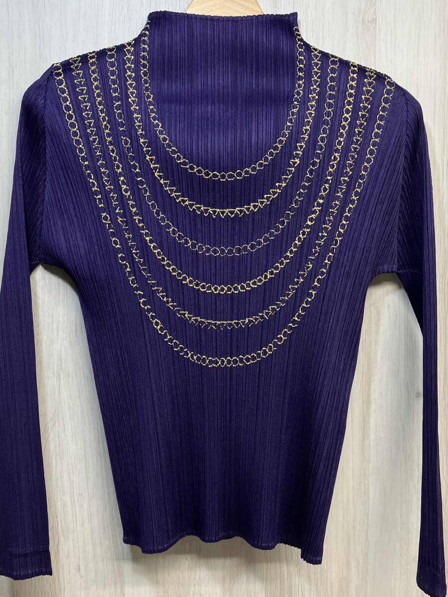 PLEATS PLEASE ISSEY MIYAKE PP03-JK664 ハイネック 長袖 Tシャツ