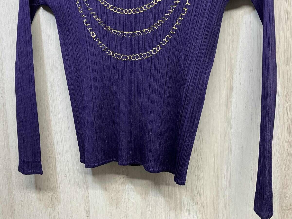 PLEATS PLEASE ISSEY MIYAKE PP03-JK664 ハイネック 長袖 Tシャツ