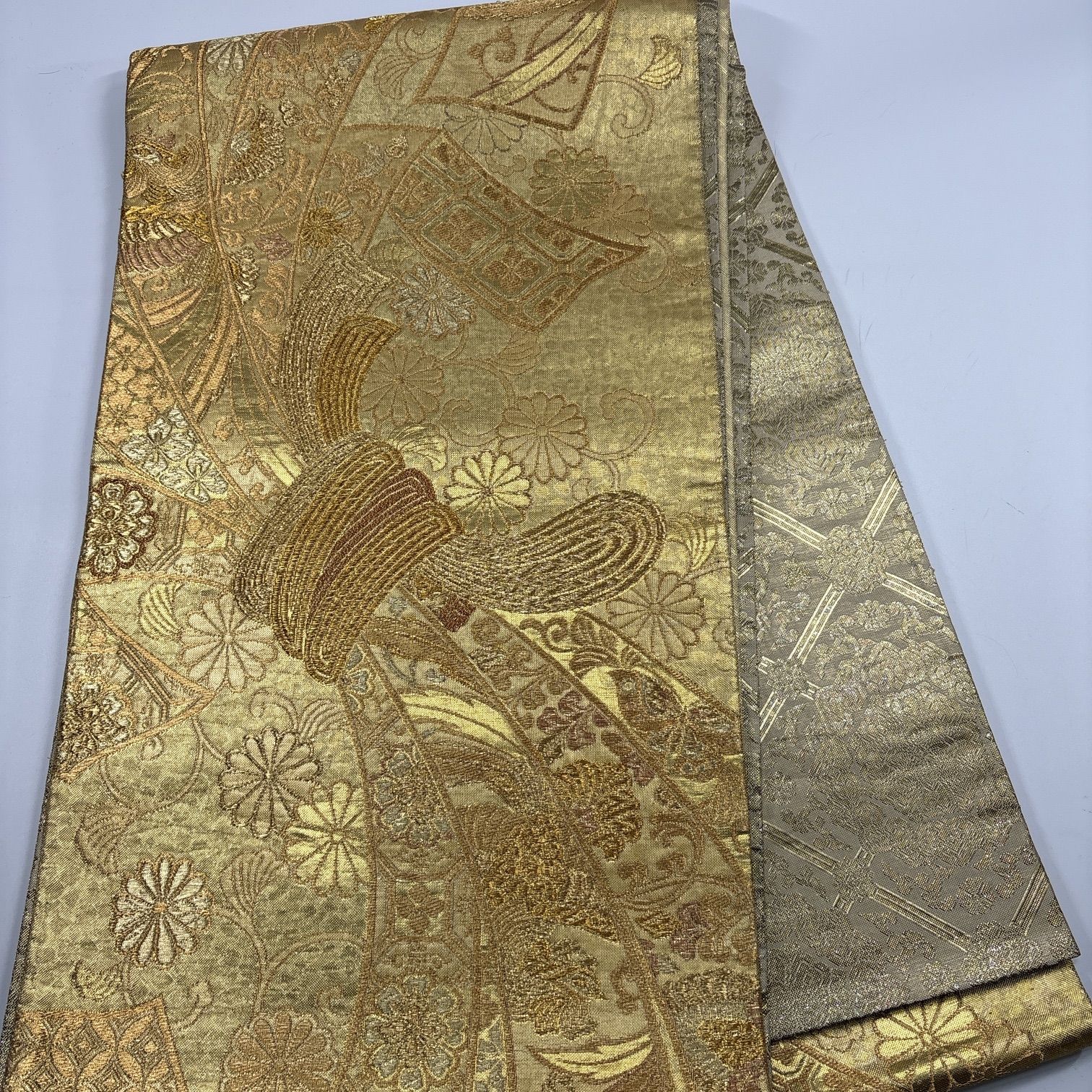 1483☆正絹 袋帯 5本セット おまとめ リメイク素材 1483☆正絹 袋帯 5