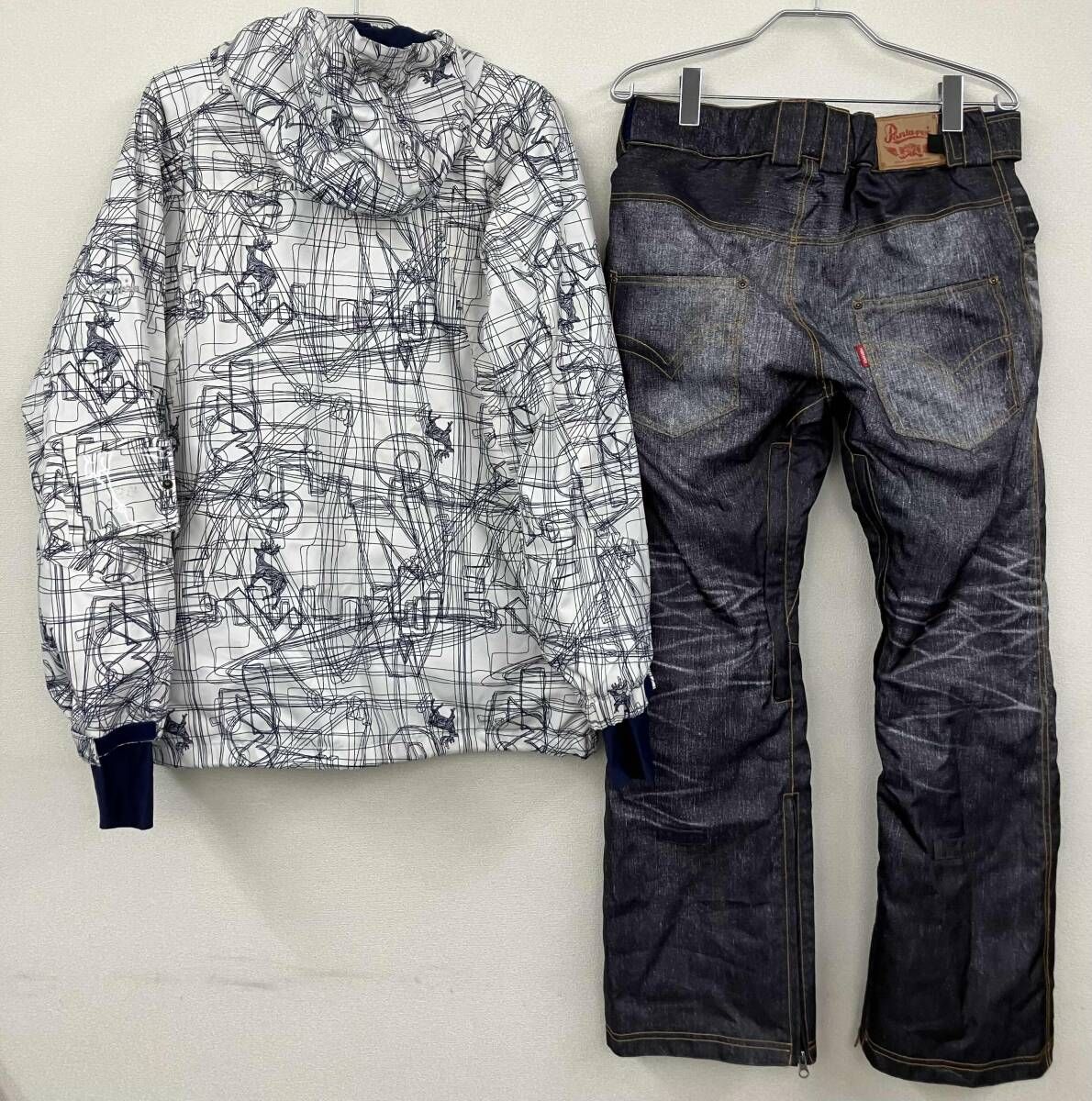 PONTAPES ポンタペス スノーウェア メンズL スノーボード デニム風