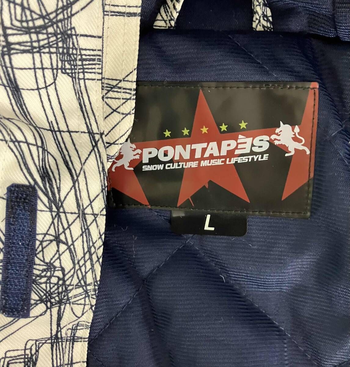 PONTAPES ポンタペス スノーウェア メンズL スノーボード デニム風