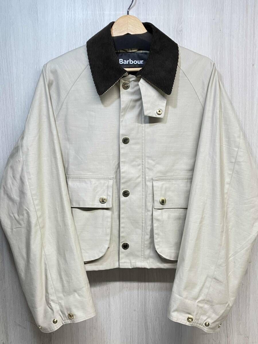 Barbour × milaowen ベージュ ショートジャケット Barbour × milaowen ベージュ ショートジャケット Barbour × milaowen
