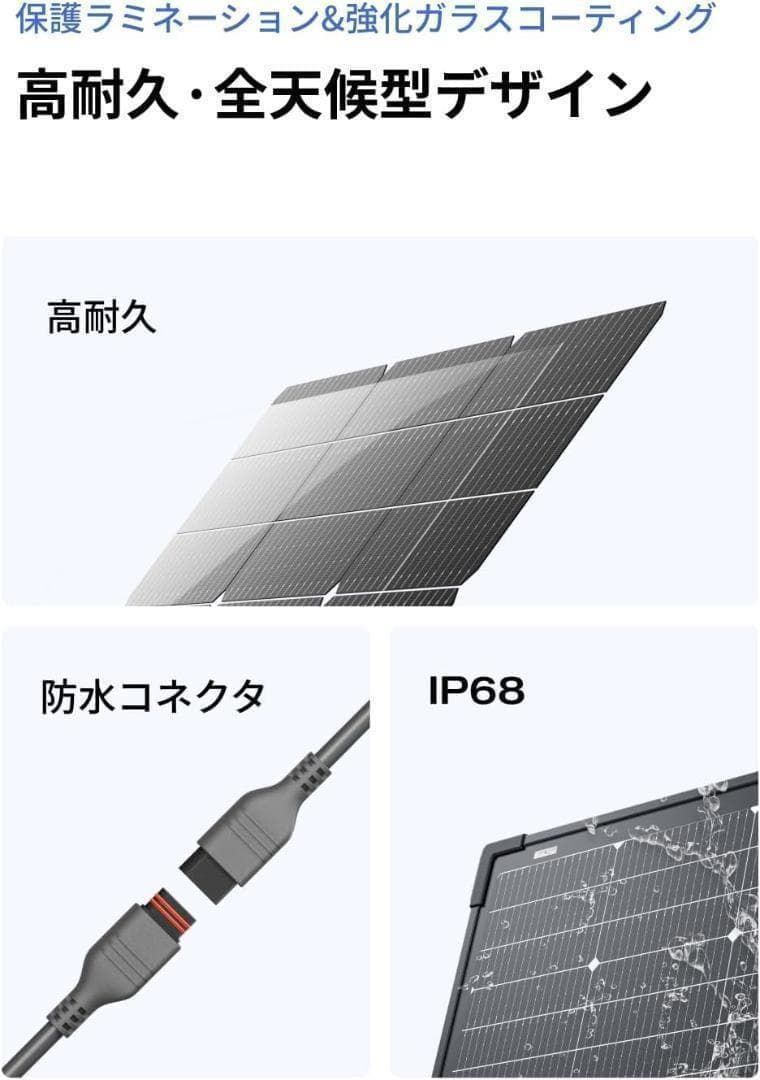 両面ソーラーパネル