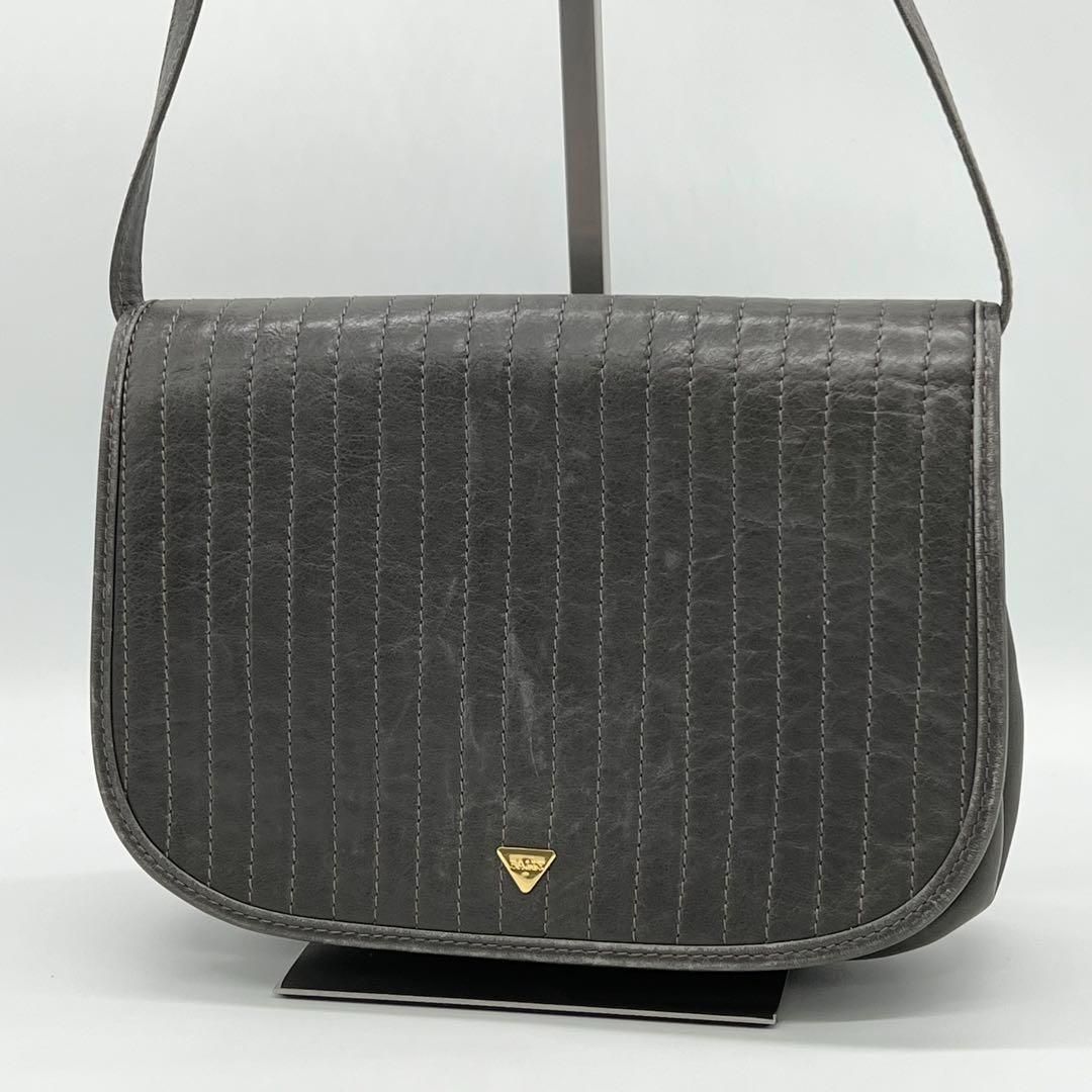 良品】BALLY オールレザー ショルダーバッグ サコッシュ グレー - メルカリ