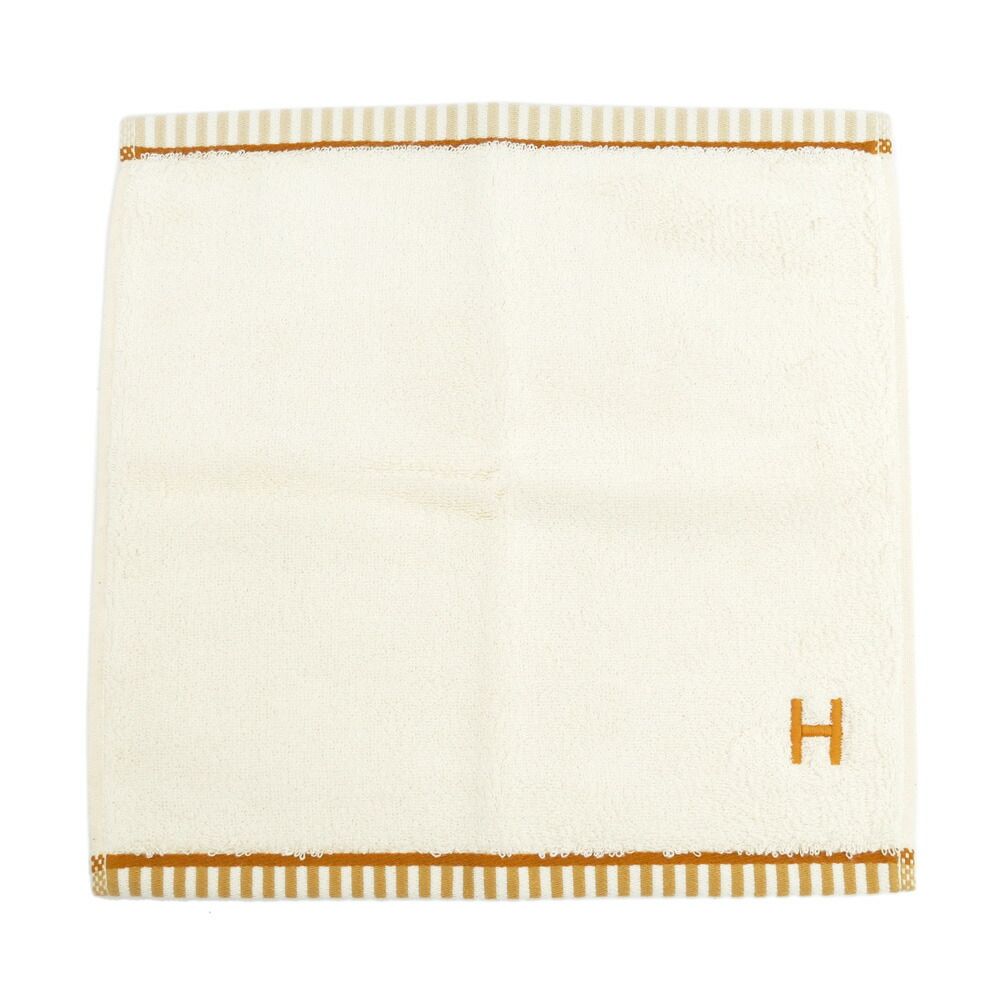 名東 エルメス カレ タオル ヴィス ヴェルサ ベージュ系 ナークル タン 綿 小物 雑貨 その他