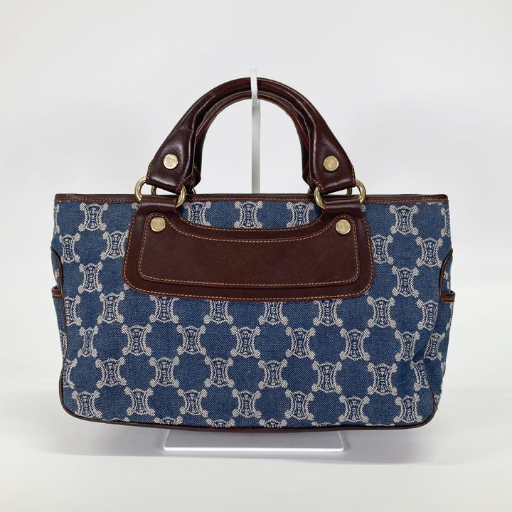 セリーヌ CELINE ブギーバッグ マカダム デニム ハンドバッグ - メルカリ