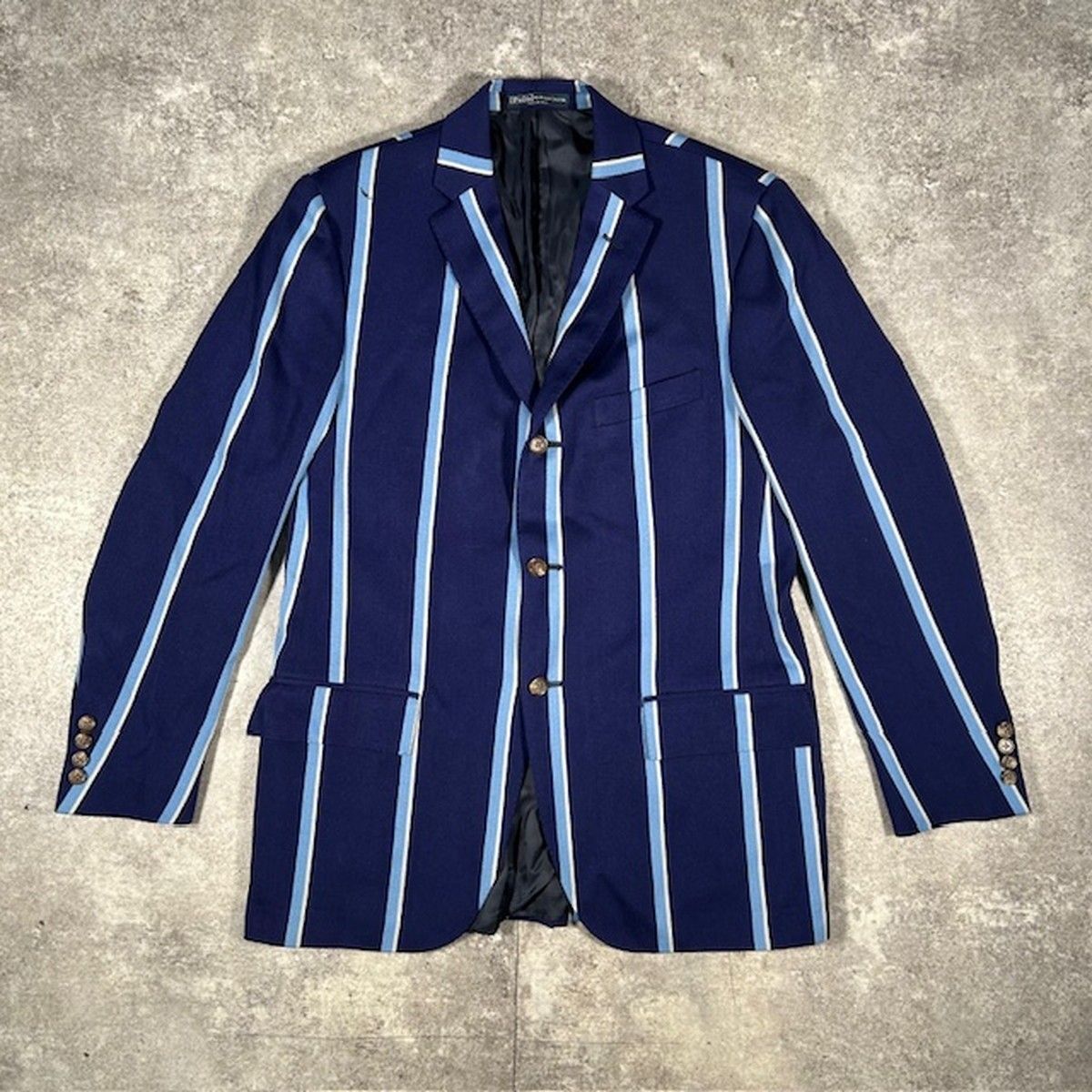 Polo Ralph Lauren ポロ ラルフ ローレン ブルー ウール イタリア製