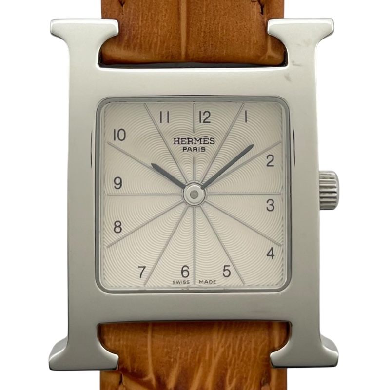エルメス HERMES Hウォッチ HH 1210 シルバー SS レディース 腕時計