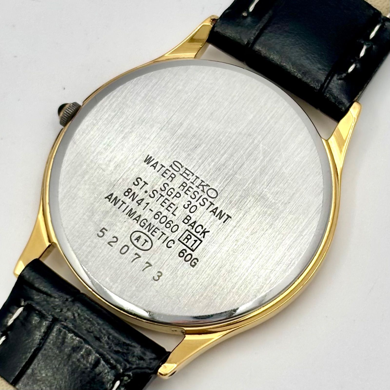 【新品電池】セイコー ドルチェ　8N41-6060 新品電池】SEIKO セイコー DOLCE ドルチェ メンズ 腕時計 ゴールド