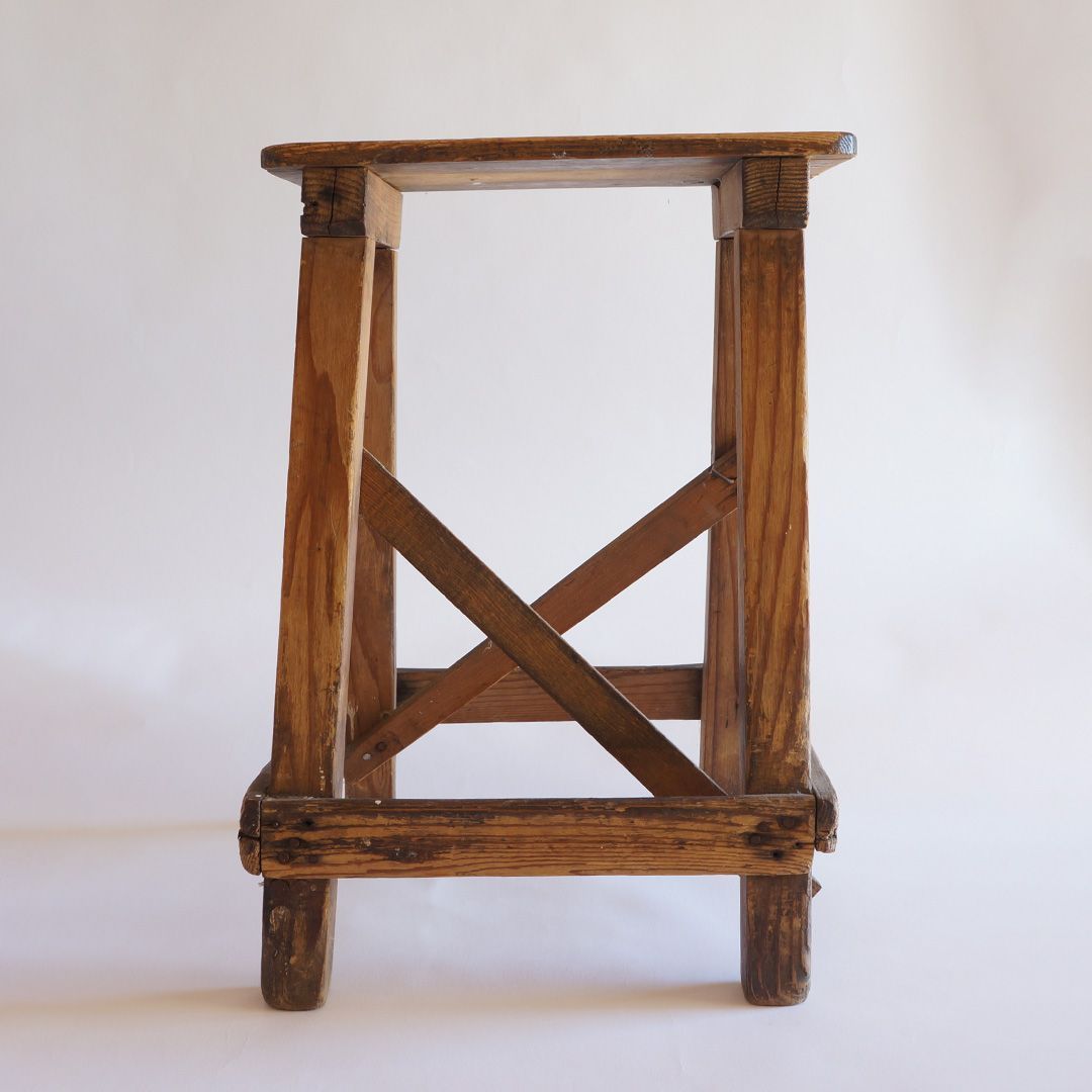 昭和レトロ 木製 スツール 椅子 イス 古道具 ヴィンテージ