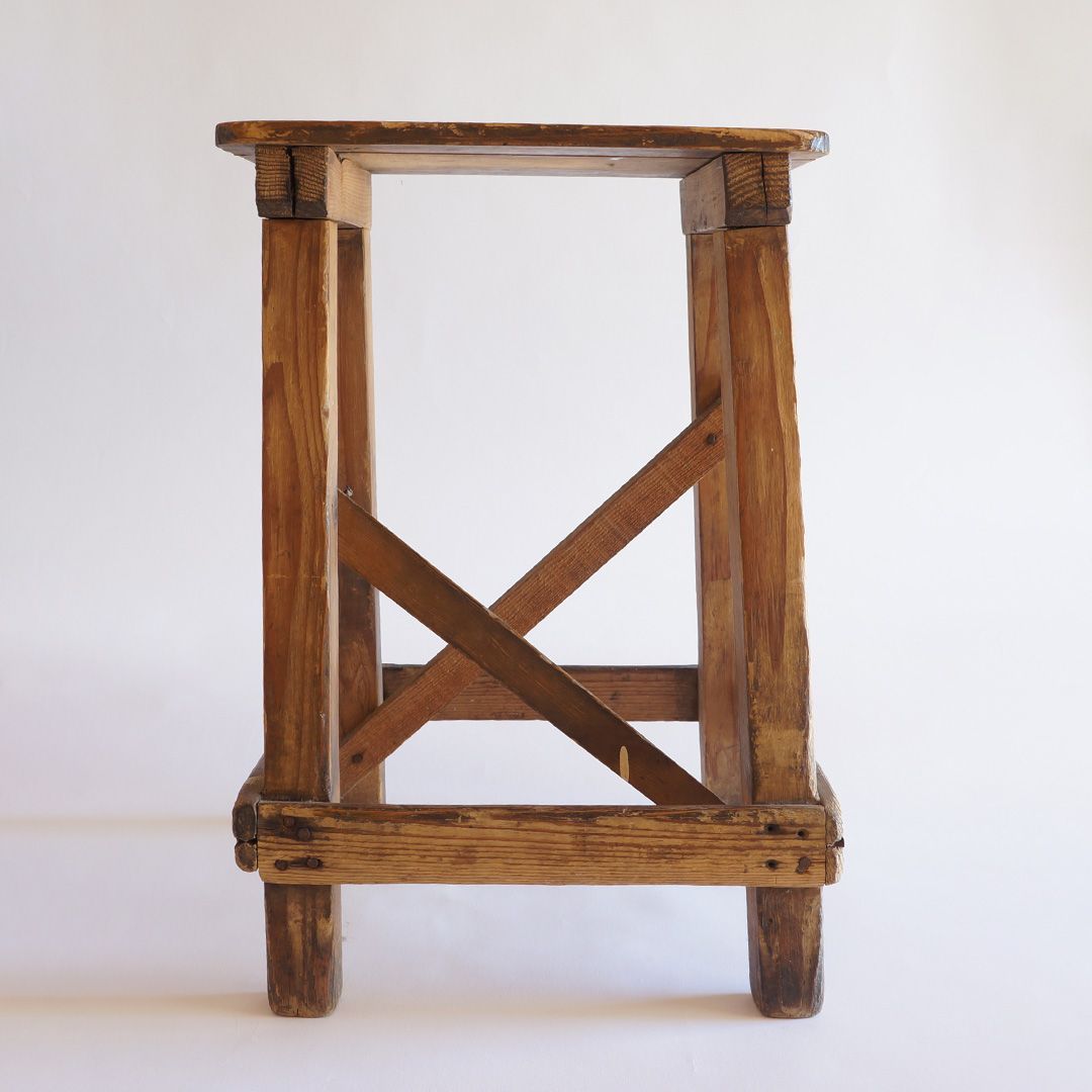 昭和レトロ 木製 スツール 椅子 イス 古道具 ヴィンテージ