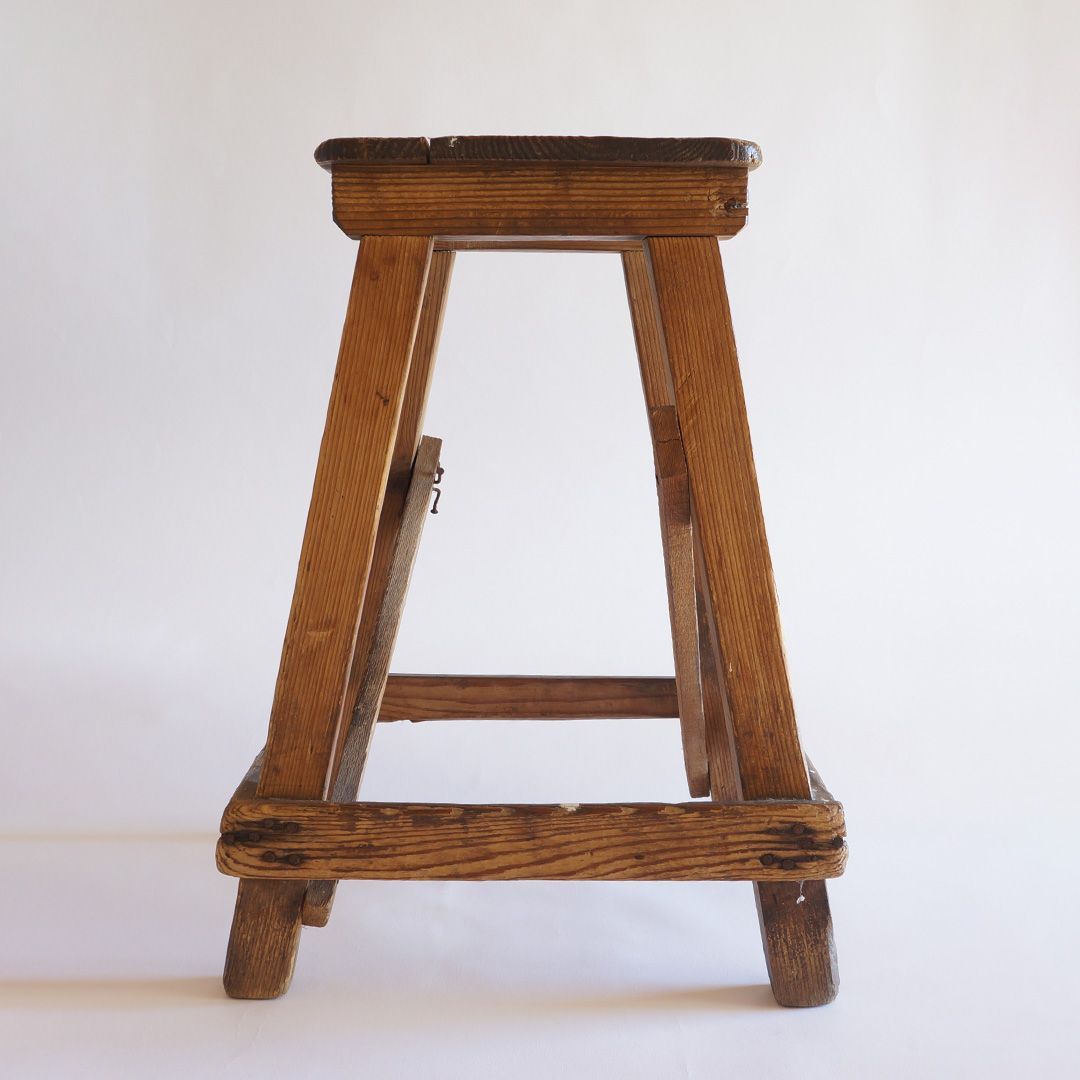 昭和レトロ 木製 スツール 椅子 イス 古道具 ヴィンテージ