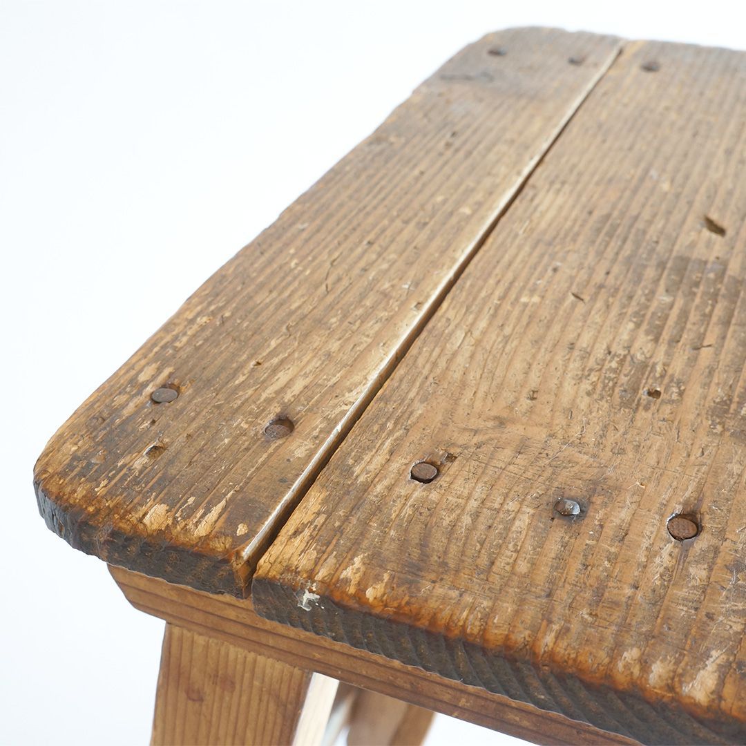 昭和レトロ 木製 スツール 椅子 イス 古道具 ヴィンテージ