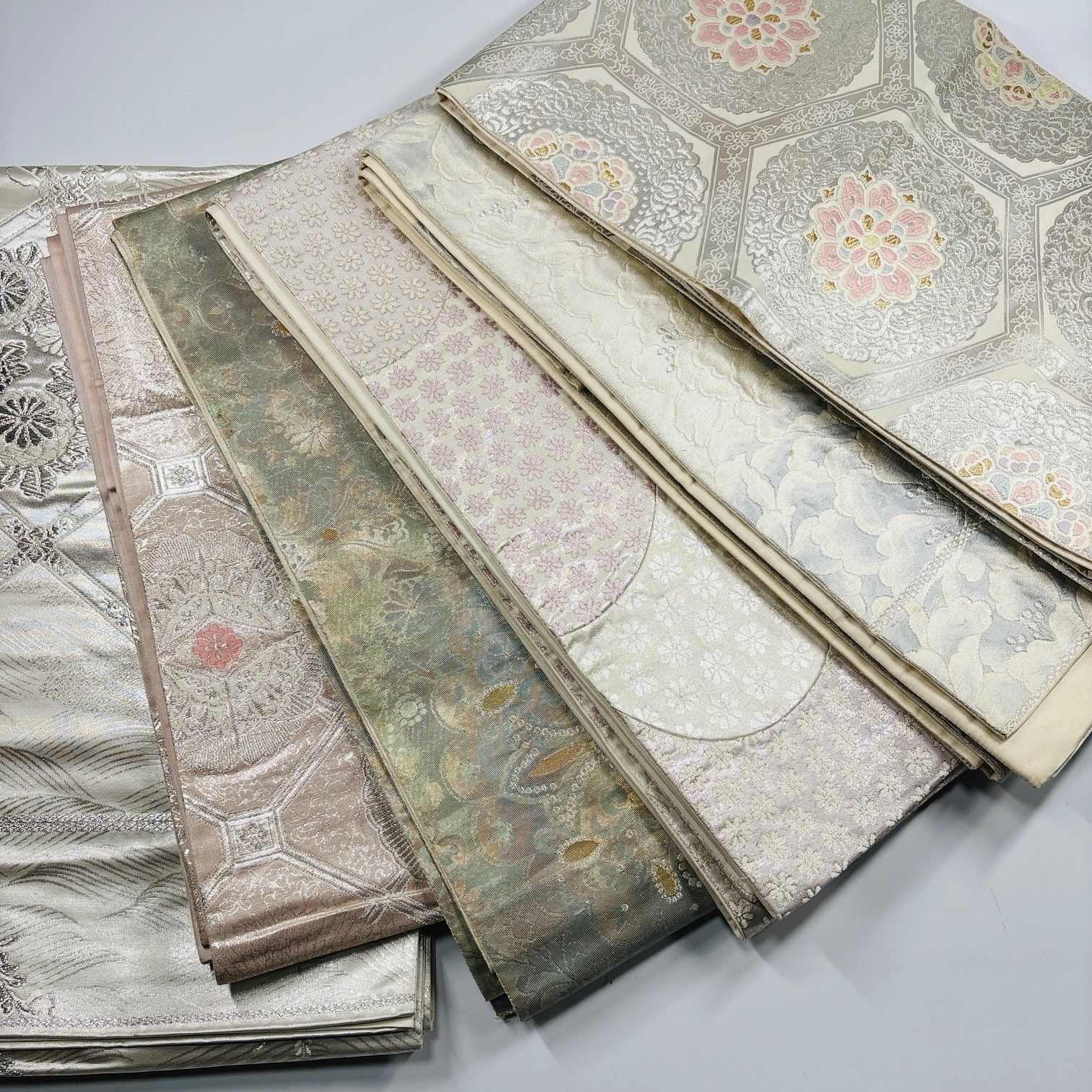 袋帯 6枚 正絹 帯まとめ売り 同梱購入歓迎 リメイク用 着付け練習用